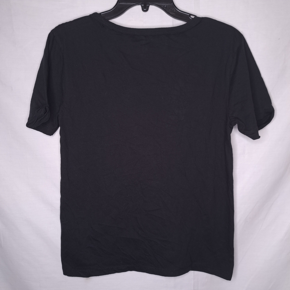 VANS Women's Black Bones & Roses Short Sleeve Graphic Tee MEDIUM - Picture 5 of 10